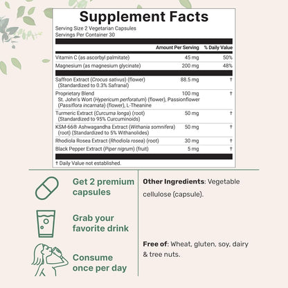 Saffron Enhanced Formula Supplement