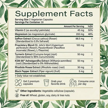 Saffron Enhanced Formula Supplement